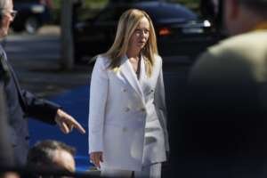 La presidenta de Italia, Giorgia Meloni