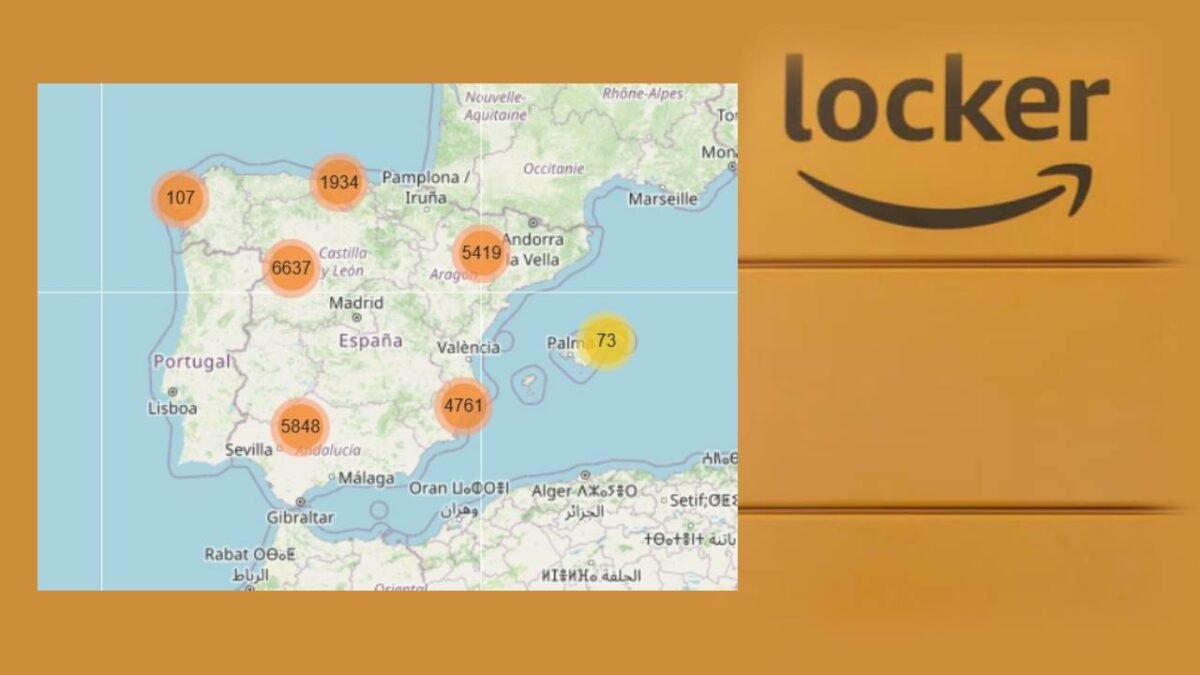 mapa puntos Amazon para recoger paquetes