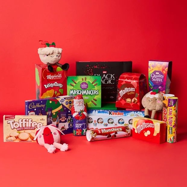 Dulces de Navidad a la venta en Poundland. Foto: Poundland. 