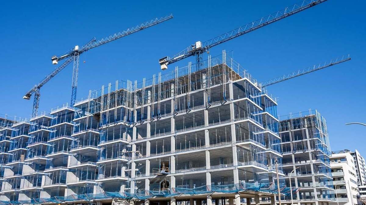 Viviendas en construcción.